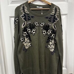 J. Lindeberg Hakan Flower Knit Sweater